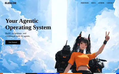 Website screenshot of elizaOS (2026-04-26)
