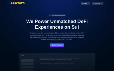 Website screenshot of Pawtato (2026-06-04)