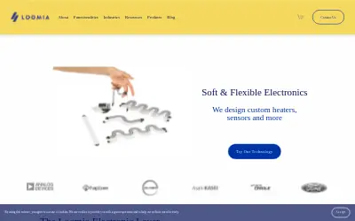 Website screenshot of Loomia (2026-05-23)
