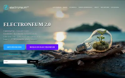 Website screenshot of Electroneum (2026-05-23)