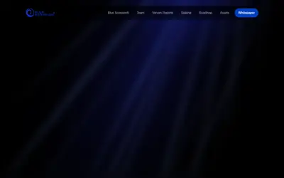 Website screenshot of Blue Scorpion Venom (2026-04-24)