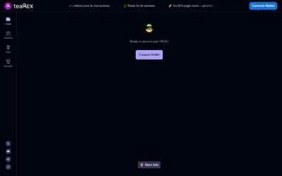 Website screenshot of Tea-REX (2026-05-22)