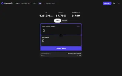 Website screenshot of ShMonad (2026-05-20)