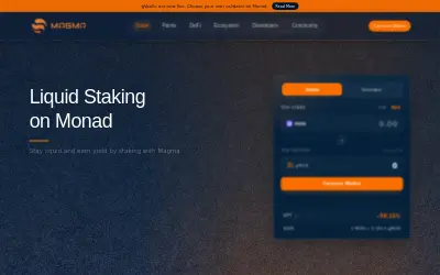 Website screenshot of Magma (2026-05-28)