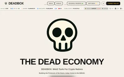 Website screenshot of DEAD (2026-05-22)