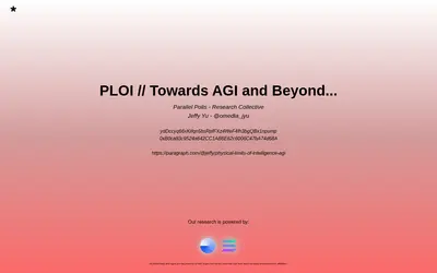 Website screenshot of PLOI (2026-04-24)
