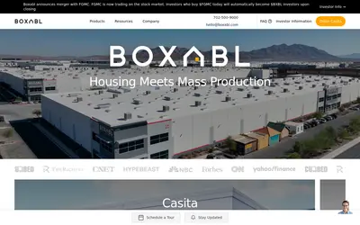Website screenshot of BOXABL (2026-04-26)