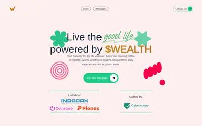 Website screenshot of Wealth Crypto (2026-05-21)