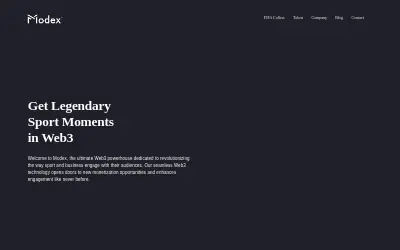 Website screenshot of Modex (2026-05-23)