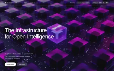 Website screenshot of DeepNode (2026-04-25)