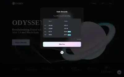 Website screenshot of Odyssey (2026-06-04)