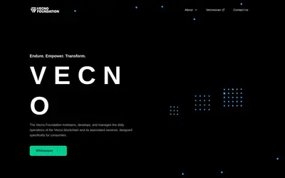 Website screenshot of Vecno (2026-04-25)