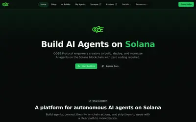 Website screenshot of OOBE Protocol (2026-04-25)