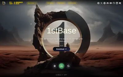 Website screenshot of 1stBase (2026-04-25)