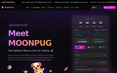 Website screenshot of MOONPUG (2026-04-23)