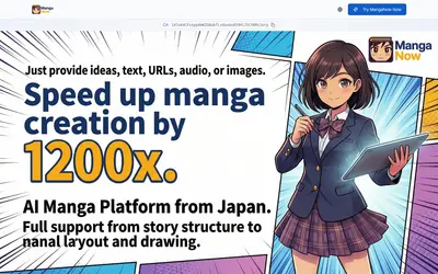 Website screenshot of MangaNow (2026-04-26)
