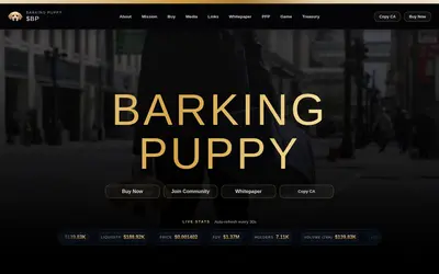 Website screenshot of Barking Puppy (2026-04-25)