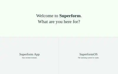 Website screenshot of Superform (2026-05-29)