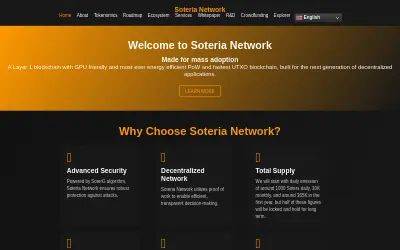 Website screenshot of Soteria (2026-06-04)