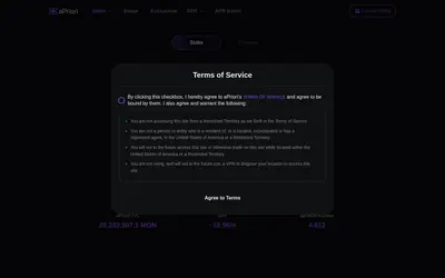 Website screenshot of aPriori Monad LST  (2026-04-26)