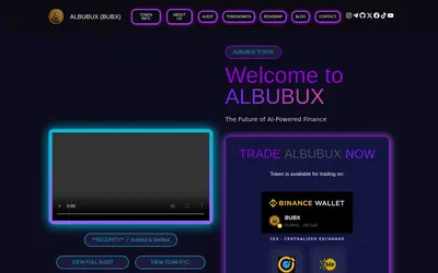 Website screenshot of Albubux (2026-05-22)