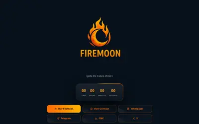 Website screenshot of FireMoon (2026-04-25)