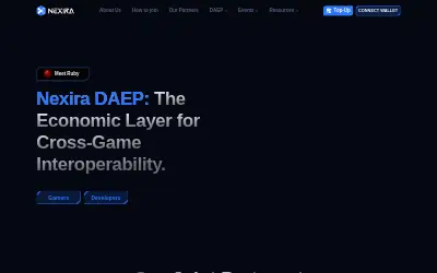 Website screenshot of Nexira DAEP (2026-05-29)