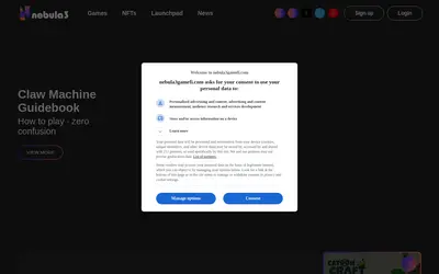 Website screenshot of Nebula3 (2026-04-22)