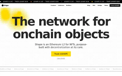 Website screenshot of Shape (2026-04-25)