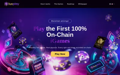 Website screenshot of Lux Token (2026-05-21)