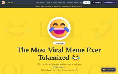 Website screenshot of LOL (2026-05-22)