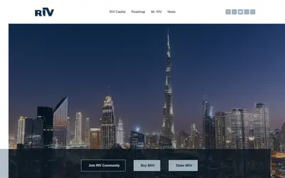 Website screenshot of RIV Coin (2026-05-21)