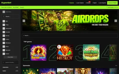 Website screenshot of Hyperbet by Virtuals (2026-05-20)