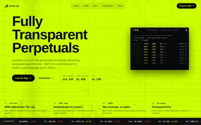 Website screenshot of LeverUp USD (2026-05-19)