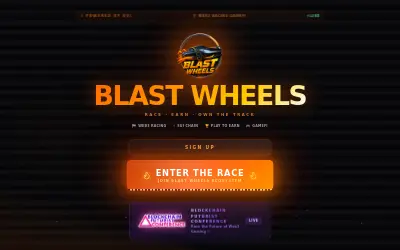 Website screenshot of Blast Wheels (2026-05-29)