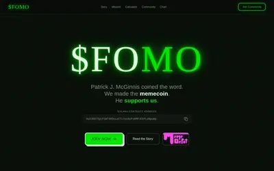 Website screenshot of FOMO (2026-04-26)