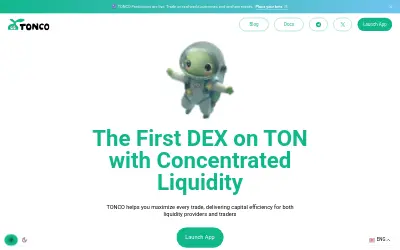 Website screenshot of Wrapped TON (Tonco) (2026-06-04)