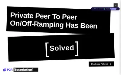 Website screenshot of P2P Protocol (2026-04-24)