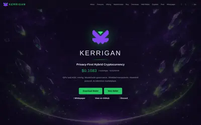 Website screenshot of Kerrigan (2026-04-25)