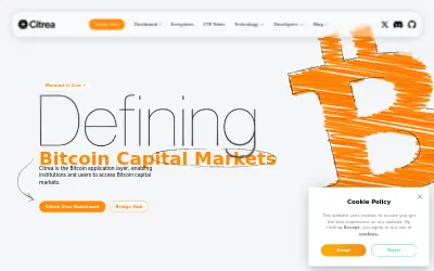 Website screenshot of Wrapped Citrea Bitcoin (2026-05-29)
