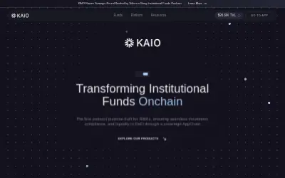 Website screenshot of KAIO (2026-06-04)