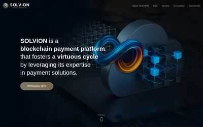 Website screenshot of Solvion (2026-04-24)