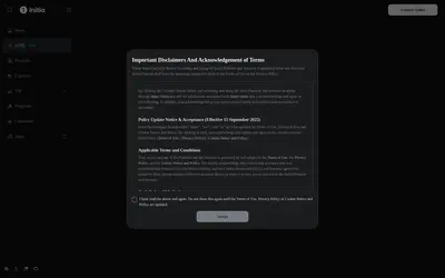 Website screenshot of iUSD (2026-04-26)