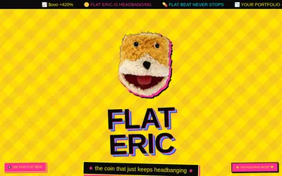 Website screenshot of Flat Eric (2026-04-27)