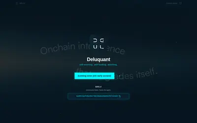 Website screenshot of Delu (2026-04-30)