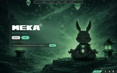 Website screenshot of Meka (2026-05-01)