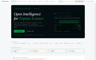 Website screenshot of Peptoma (2026-05-04)