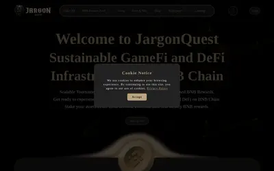 Website screenshot of JargonQuest (2026-05-05)