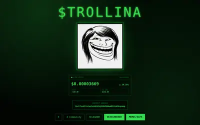 Website screenshot of trollina (2026-05-07)