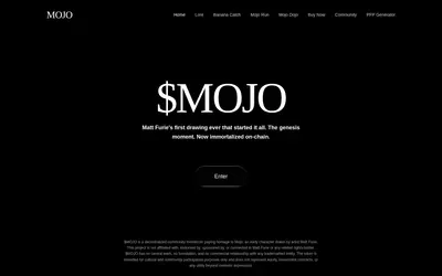 Website screenshot of MOJO (2026-05-08)